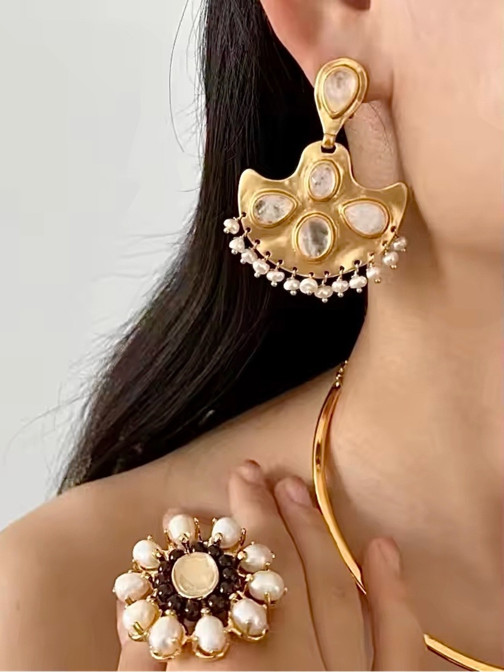 Goossens Paris Crystal Cashmere Earrings